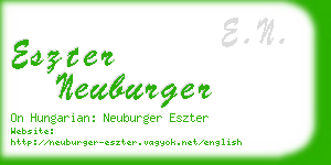 eszter neuburger business card